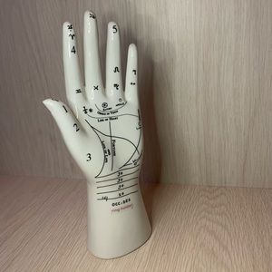Ceramic Plam Reader Hand Ring Holder